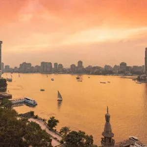 egypt-cairo-nile-with-skyline-and-downtown-area-from-garden-city-at-sunset-TAMF02453